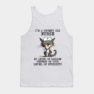 I'm a grumpy old nurse Tank Top